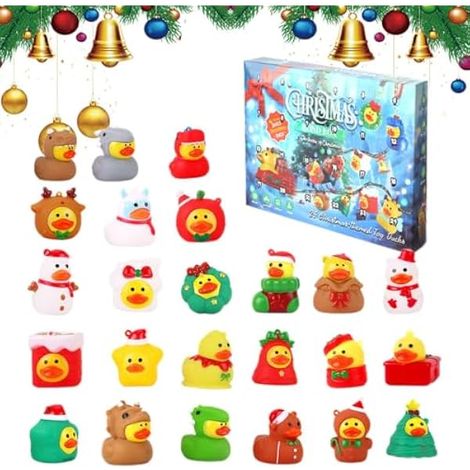 Calendrier De L'Avent Canard Noël Mini Figurines À Collectionner (1/5)