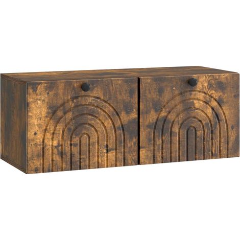 Mobile Porta TV da Muro Rovere Fumo 78,5 x 31 x 30 cm vidaXL (1/5)
