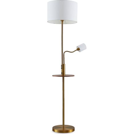Stehlampe "Aovan" aus Metallmit USB Anschluss für Wohnzimmer & Esszimmer von Lindby (1/5)