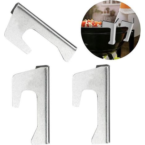 Lot de 3 entretoises universelles en acier inoxydable pour barbecue (1/4)