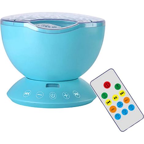 Ocean Wave projecteur,télécommande Night Light lampe,lecteur de musique,7 couleurs Chaning Night Light (1/5)