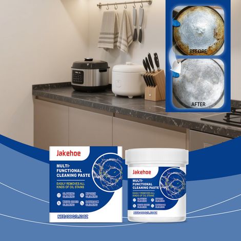Multifunktionale Reinigungspaste, geeignet für den Außenbereich und den Haushalt, zur täglichen Reinigung, Fleckenentfernung, sanft und hautfreundlich – 100 g -- BIEMMEDUE (1/5)