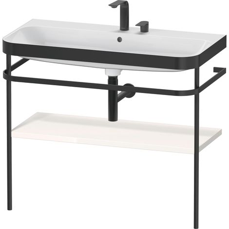 Set Duravit Happy D.2 Plus con soporte metálico, 975x490mm, 2