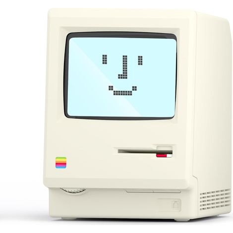 Réveil Numérique Rétro Pixel Écran LCD Pixelisé 5 Modes Horloge Vintage Style Ordinateur 1984 Disquette et Variateur de Lumière, Cadeau Nostalgique pour Chambre, Bureau ou Gaming (1/5)