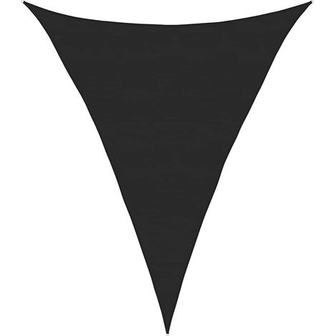 Maison Exclusive - Sonnensegel 160 g/m² Dreieckig Schwarz 5x7x7 m