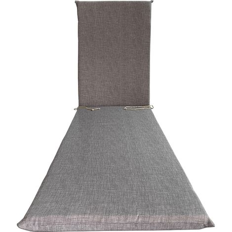 CUSCINO GARDEN GRIGIO LETTINO H.4,5 CM.180X60- 1,0 pz