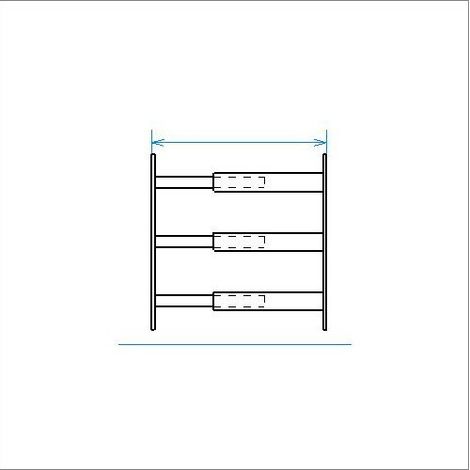 Mottez – Barreaux de sécurité télescopiques 55 à 103 cm – Tube carré 16 mm – Finition laquée noire – Installation facile sans soudure