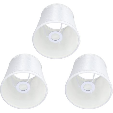 Lot de 3 abat-jour E14 Meson pour lampe de table, abat-jour en tissu pour plafonnier, idéal pour une chambre à coucher. (1/5)