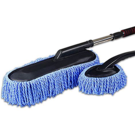 Brosse de lavage de voiture extensible à Long manche, vadrouille de lavage en microfibre, outil de nettoyage multifonctionnel pour dépoussiérage (1/5)