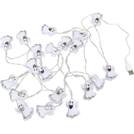 Lichterkette „Tanzender Geist“ mit 20 LEDs, wasserdicht, USB-Anschluss, dekorative Lampe für Feiertage (1/5)