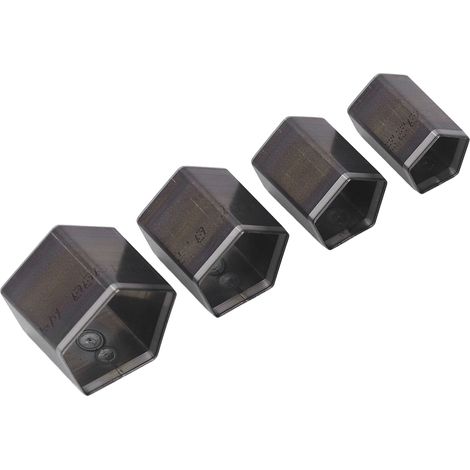 4 matrices de découpe pentagonales en acier allié pour la découpe du cuir et le bricolage du cuir (1/5)