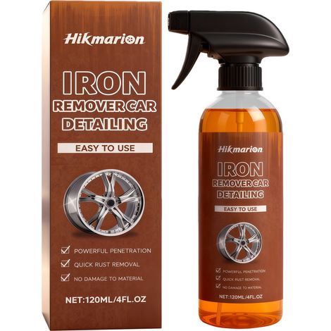 Rostentferner-Spray für die bequeme, tägliche Reinigung von Metallrostflecken und zur Glanzverbesserung von Autoteilen – 120 ml -- DE (1/5)