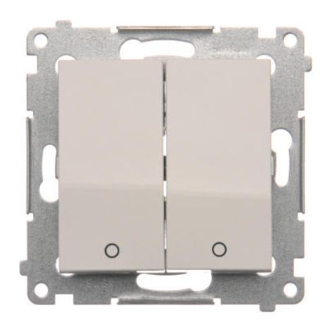 Interruptor bipolar Simon 54 (m贸dulo) 16AX 250V blanco DW22A.01/11