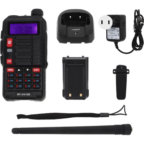 Talkie-walkie UV sans fil haute puissance VHF 136-174MHz UHF 400-520MHz portée 5 km bip radio bidirectionnel prise US AC100-240V (1/5)