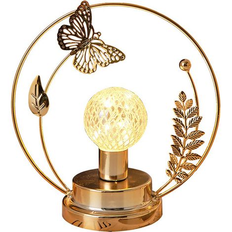 Lampada da terra a LED a forma di farfalla [a batteria] Crea un'atmosfera romantica e accogliente per decorare la camera da letto o l'ufficio di una donna. (1/4)