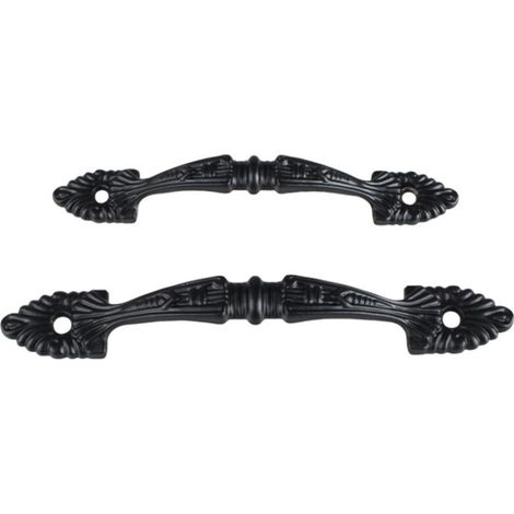 Poignées de meubles noires, boutons et poignées de porte, poignées de cuisine, poignées de tiroir, poignées de penderie, boutons de penderie (1/5)