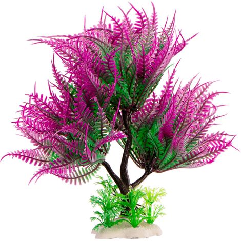 Künstliche Palme, lila Dekoration für das Aquarium (1/5)