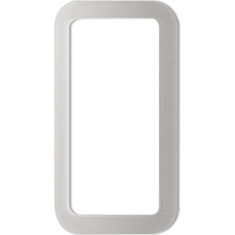 KWS Muschelgriff eckig 120x65mm, selbstklebend, Schiebetürmuschel Aluminium silber eloxiert (1/5)
