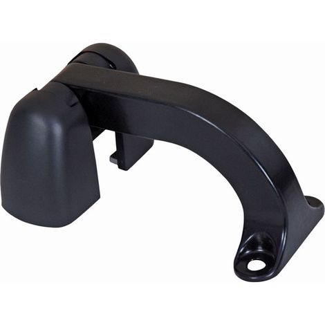 Deco Fer Forge – Gond anti-soulèvement 180° en inox avec cache noir – Fixation à vis – Capacité 100 kg – Pour portails et portillons
