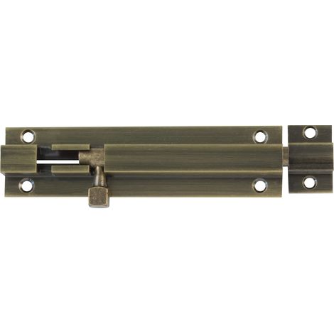 Goupille De Jante 40x26 mm Pour Les Portes Intérieures En Bois Bords Carrés Loquet Pour Salle De Bain, Chambre Ou Bureau Boulon De Sécurité Laiton Cuir (1/2)