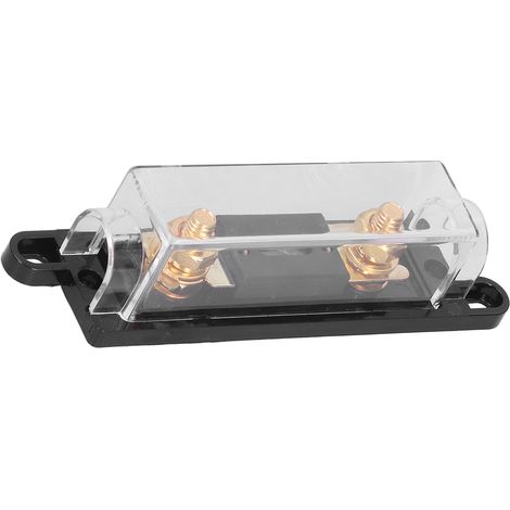 Porte-fusible AGU 100A pour amplificateurs de puissance audio de voiture, assurant une protection électrique, adapté aux câbles de calibre 0/4. (1/5)