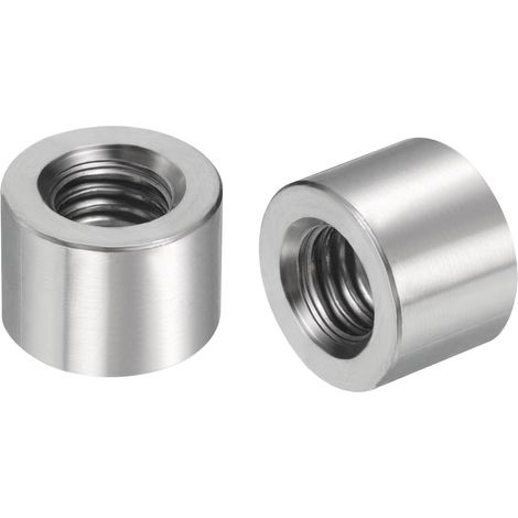 5pcs M8 Rond Connecteur Écrous 304 Inox Acier M8x10x14mm (1/4)