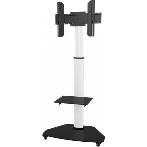 Supporto a Pavimento Techly con Mensola Trolley per TV LCD/LED/Plasma da 37-70'' in Bianco (1/5)