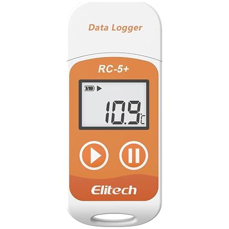 USB Temperature Logger RC-5+ Mini Data Logger 32000 Digital Thermometer PDF Report CSV Auto Alarm (1/5)
