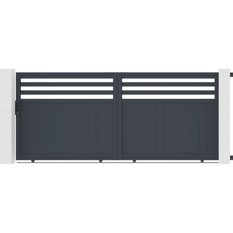Puerta corredera de aluminio 3,7m NEVIS 370C160 cm (1/4)