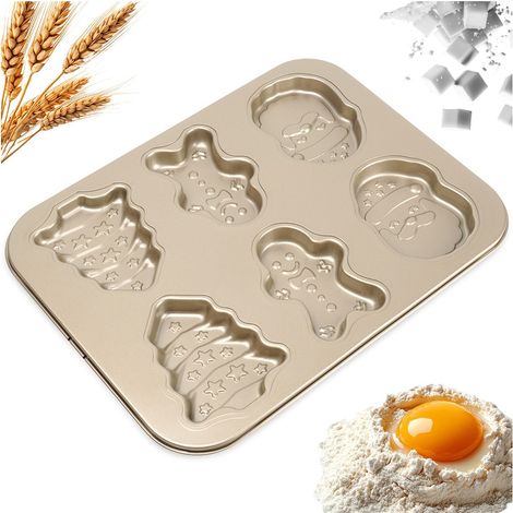 Molde para galletas navideñas para hornear galletas, cupcakes y dulces navideños. (1/4)