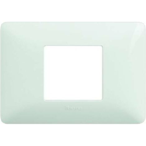 Bticino matix placca 2 posti centrati colore bianca am4819bbn