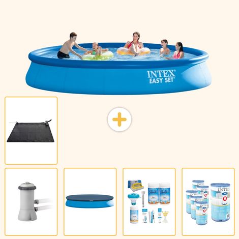 Intex Piscine Easy Set Ronde - 457x84 cm - 6-pièces SCB18 (1/5)