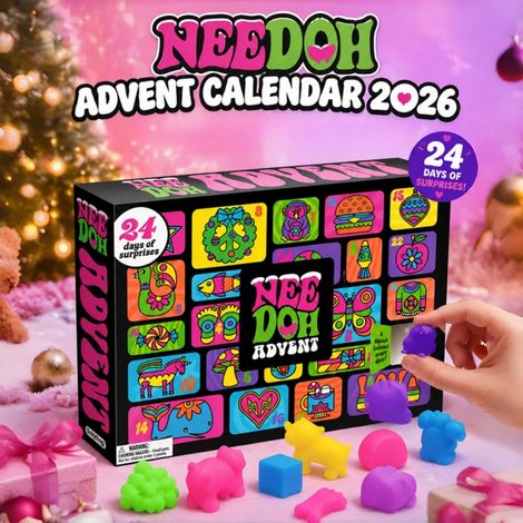 Calendrier de l'Avent NeeDoh 24 jours, coffret surprise de Noël, cadeau de Noël
