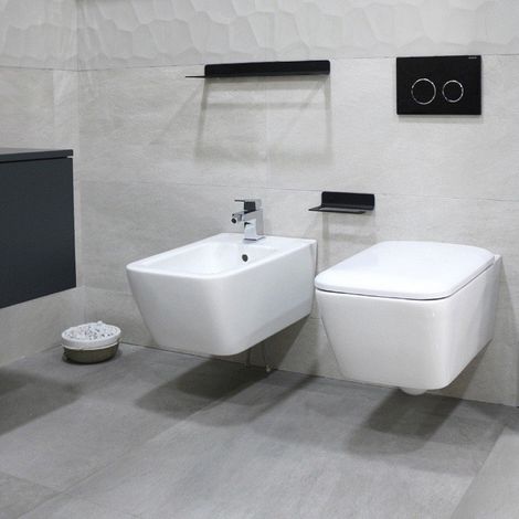 Geberit iCon Square bidet mural, forme fermée, 231910000, (1/5)