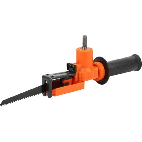 Reciprocating Saw Adapter - Drill Attachment For Wood Metal PVC Cutting - Universal Fit For Standard Electric Drills - 17x7x12cm - 1 Piece (1/5)