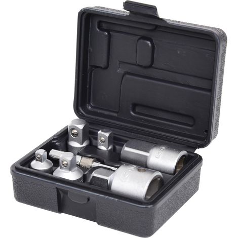 Kstools – Jeu de 7 réducteurs de douilles 1/4 - 3/4 – Chrome Vanadium – Finition satinée – Coffret robuste