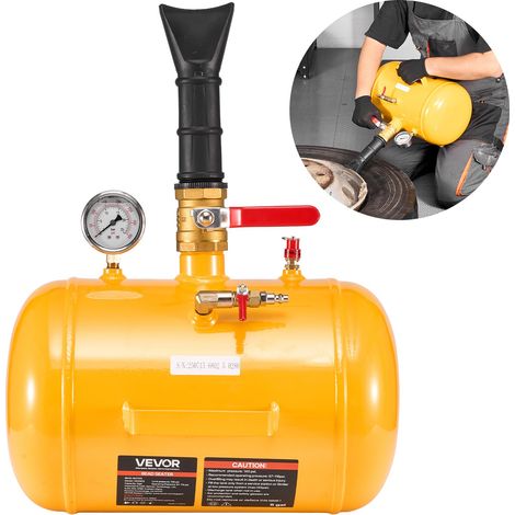 Canon à Air 18,9 L, Booster de Pneu avec Pression de Service 0,6-0,8 MPa, Gonfleur Pneumatique de Pneu pour Pick-up, Camion, VTT, Jeep, Fourgonnette, Tracteur Tondeuse, Camping-car, Jaune (1/5)
