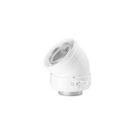 Burgerhout coude concentrique alu fix 45° 80/125mm (1/4)