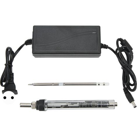 Fer à souder électrique T12 acier inoxydable 0,91 pouce écran numérique portable pour soudure 100‑240V fiche UE (1/5)