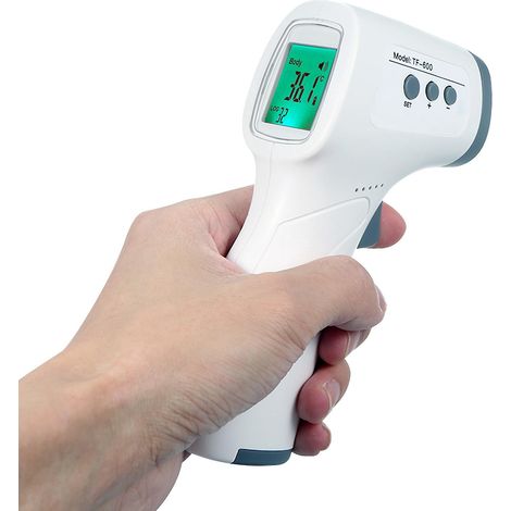 Berührungsloses Infrarot-Stirnthermometer, digitale Temperaturmessung mit LCD-Bildschirm