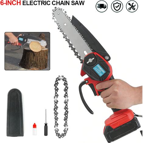 Tronçonneuse sans fil 6" compatible batterie Einhell vitesse 6m/s taille haies jardin (1/5)