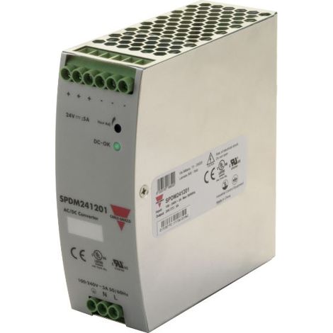Alimentation pour rail DIN Carlo Gavazzi, série SP, 24V 5A, 240V c.a. ( Prix pour 1 )