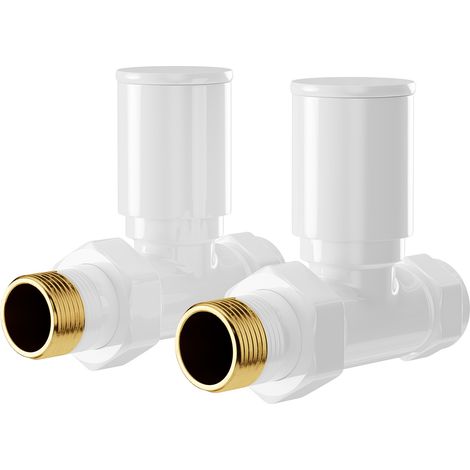 Wholesale Domestic Dias White Round Straight Radiator Valves (1/5)