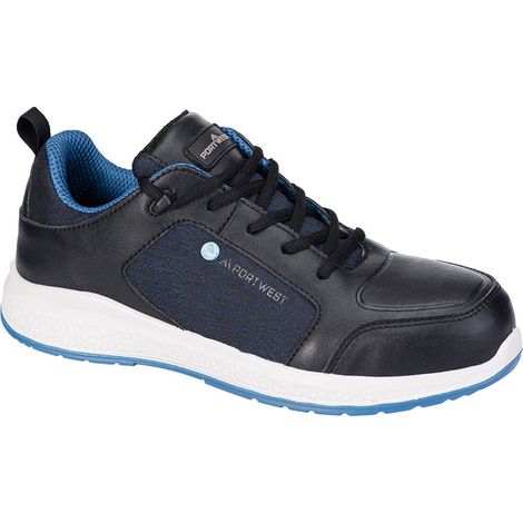 Eco-konzipierter Composite S3s Sr Arbeitsschuh - Größe 45 - Schwarz/Blau - Portwest