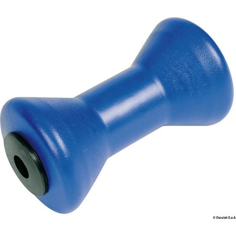 Rouleau central bleu avec renforcement en fer 195x110 mm - diam axe 17 mm
