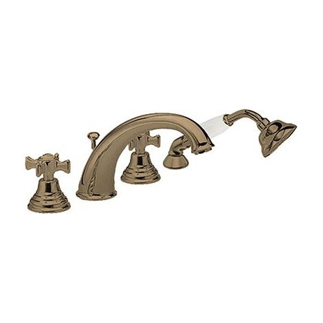 Bain/Douche Chambord 4 Trous Sur Gorge Or Rose Brosse Pvdbain/Douche Robinetterie CHAMBORD - CRISTINA ONDYNA CH10434P