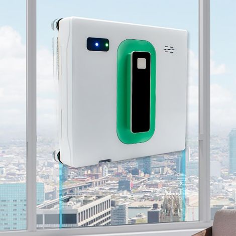 Réservoir d'eau de 50 ml et 3 modes de nettoyage, robot nettoyeur de vitres – Robot nettoyeur de vitres avec télécommande, aspiration puissante de 2800 Pa et (1/5)
