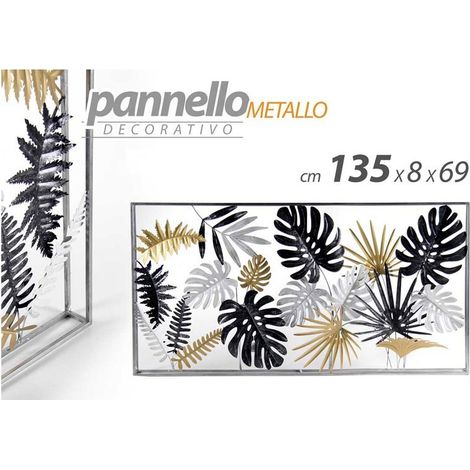 Wandbild Metalldeko 135 x 69 cm natur