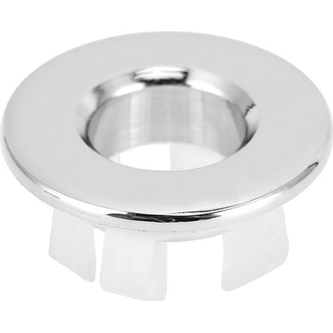 Jeffergarden Évier de Salle de Bain Trop-plein Garniture Anneau Lavabo évier Trou Rond Insert Couverture Cuisine évier Décoration Trou de Rechange Remplacement(argent) (1/5)
