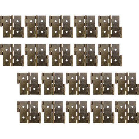 Lot de 20 Charnières à Double Battant 54x47 Mm (1/5)